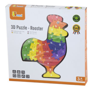 3D Puzzle - Kohout s písmenky