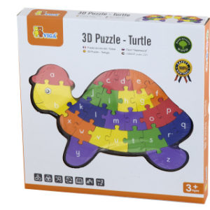 3D Puzzle - Želva s písmenky