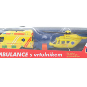 Sada ambulance + vrtulník se světlem a zvukem