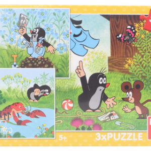 Puzzle Krteček a kalhotky 3 x 55 dílků