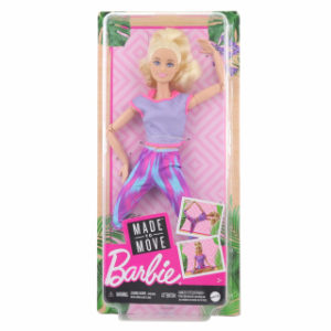 Barbie V pohybu FTG80 - Blondýna v modrém topu