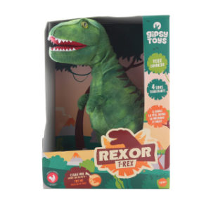 Plyš T-Rex zvukový 38 cm zelený