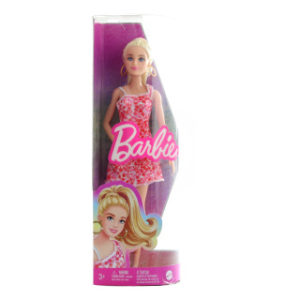 Barbie Modelka - růžové květinové šaty HJT02 TV 1.9.-31.12.