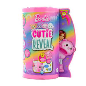 Barbie Cutie Reveal Chelsea pastelová edice - medvěd HKR19