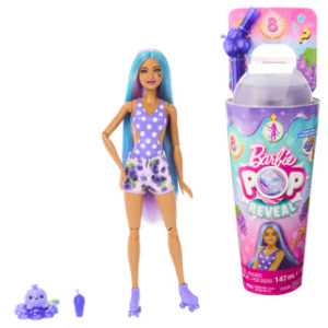 Barbie Pop Reveal Barbie šťavnaté ovoce - hroznový koktejl HNW44